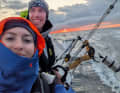 Successful as a duo: Sverre Reinke and Lina Rixgens also enjoyed the new oars of their "Gaia".