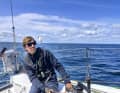 Sverre Reinke en train de régler le Baltic 500.