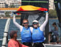 Marla Bergmann e Hanna Wille festeggiano il titolo di campionesse europee.