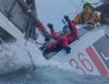 They sailed with full physical effort.