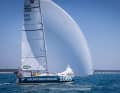 Hendrik Lenz e il suo vettore "Monoka" in rotta verso il Mini-Transat 2025.