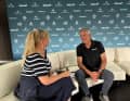 Russell Coutts im Interview mit YACHT-Reporterin Tatjana Pokorny beim SailGP in Sassnitz an diesem Wochenende.