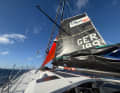 Team Next Generation Boating is currently only sailing with minimal sails after the boomerang breakage.