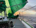 The destination in front of the bow: Christian Sauer reaches the Caribbean island of Antigua on 9 March.