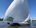 In freundlicher Frühsommerbrise ging es für die Globe40-Heimkehrer auf die letzten Meilen von Wedel in den Hamburger Hafen.
