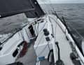 Il First 36 "Salicornia" con Christian Heerman e Arno Böhnert sulla via del ritorno a Strande.
