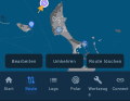 Über die Menüleiste am unteren Bildschirmrand wechseln Skipper direkt zwischen den Hauptfunktionen wie Routenplanung, Logbuch und Polardiagramm.