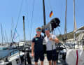 The Hümmeke/Fink duo competed in the double-handed category of the Aegean 600.