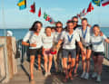 Erfolgreicher erster Test im Olympiarevier für die deutschen 470er-Mixed-Crews.