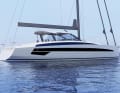 Des lignes polarisantes. L'optique avec les bandes de fenêtres allongées, les Chinois durement contrastés ainsi que la poupe négative du yacht sont incomparables.