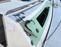 The windows should be thoroughly checked for damage and to assess their condition before purchase.