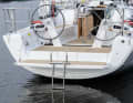 The swim hatch is fitted with a sturdy ladder and closes off the stern.