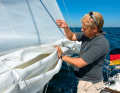 Reefing straps keep the loose cloth under control. This step is not necessary with lazy bags