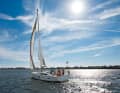One man's joy: high pressure dominated the weather in the north for weeks recently. Baltic sailors in particular benefited from this