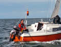 The boat: The young owner bought the Neptun 20, built in 1975, for 4000 euros including trailer in autumn 2020 and prepared it for his sailing break in an extensive refit