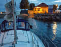 At the finish: the Sunbeam in front of Christiansholm Fortress in Kristiansand, Norway