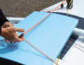 A solar panel provides the power supply and the hatch of the forward cabin runs over it