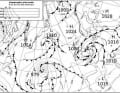 Analysekarte des britischen meteorologischen Instituts (UKMET) 