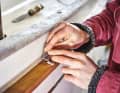 ... Remove any adhesive that has oozed out ...
