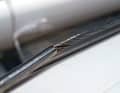 Typical damage: The card wire is broken directly at the transition to the terminal. You can feel a bump with your hand on the wire