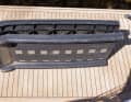 Folding runners. Foldable ramps fit neatly into the back box. This allows large dogs to get on and off the boat as well as in and out of the car