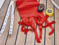 You can buy materials for marks from the sailmaker, or you can make them yourself using on-board equipment