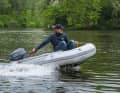 Large tail shaft, no full glide possible with 4 hp. Stop at 16 km/h