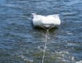 Very low towing resistance at 3.6 kilograms. The dinghy tracks very well