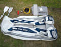 Included are a wooden bench seat, full repair kit, a pressure gauge, instructions and mooring lines. There are also plenty of handles and a rubbing strake