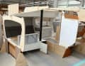 Dehler 30 OD. Especially where space is limited and a shipyard dares to try something new in terms of design, models can safeguard design decisions