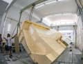 Even new developments such as this successor to the VO65 for the Ocean Race are sometimes initially created as plywood dummies