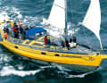 L'"Aldebaran" est ici l'un des navires de recherche à la voile de la première heure