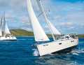 Sailing yacht and catamaran in Croatian waters. The Adriatic is one of the most popular sailing areas in the Mediterranean