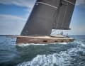 Looking great: the new Y6 from YYachts on its maiden voyage. Bill Tripp’s design, with its short, low cabin superstructure, is typical of the yachts built by the Greifswald-based shipyard.
