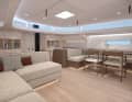 The galley adjoins the open, bright saloon at the front, ... | Illustrations: YYachts