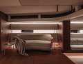 The Y8 offers a warm and pleasant feeling of space with plenty of comfort, based on a palette of beige, brown and wood colours.