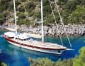 Dream holidays: The ‘Zelda’ can accommodate ten guests overnight. She is a popular charter yacht.
