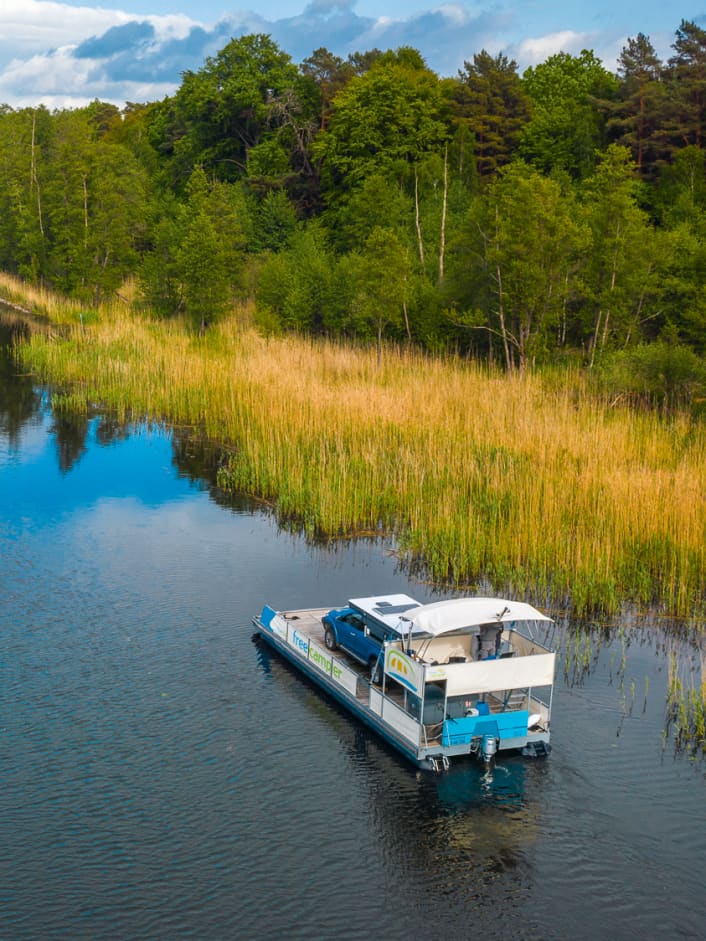Obere Havel mit Floß “Freeda” – King of the Road