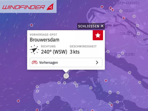 Alles übers Wetter in der Region Südholland/Zeeland findet Ihr auf <a href="https://de.windfinder.com/" target="_blank" rel="noopener noreferrer">Windfinder</a> 