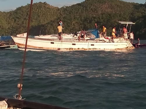   Die vor den Philippinen aufgebrachte Yacht