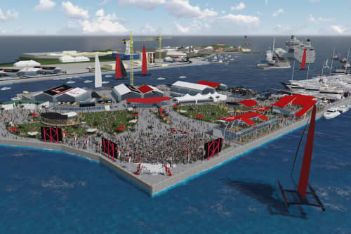   So soll die Regattastadt zum America's Cup 2015 auf Bermuda einmal aussehen