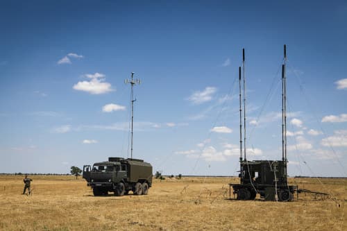   Das mobile russische "Zhitel"-Störsystem kann neben dem GPS-Signal auch Mobilfunk und Satellitentelefonie unterdrücken