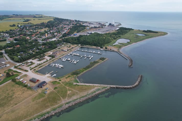 2. Gedser an der Südspitze von Falster. Hinten im Bild der Fährhafen