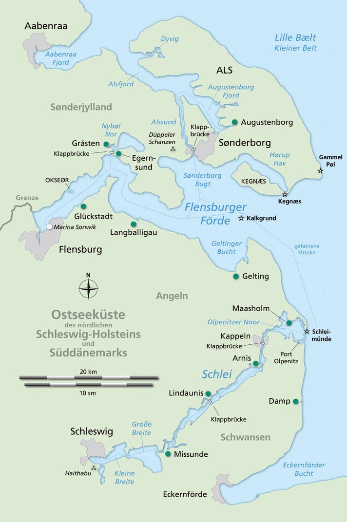 Schne Karte Flensburger Frde Fotos