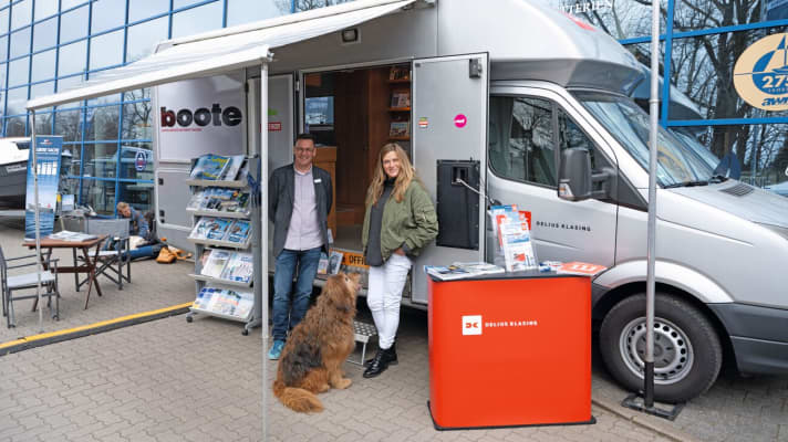 Das BOOTE-Showmobil auf der Hamburg Boat Show by awn.