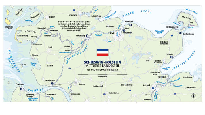 Karte Törnetappen | Karte: Christian Tiedt