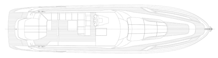Durchgang: Cockpit und Aufbau zieren L-Sitzflächen. Otam realisiert hier auch eine Walkaround-Umgebung, ohne achterne Liegefläche.