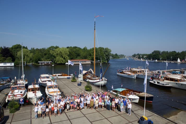 Beliebtes Treffen: Zum zweiten Feadship Heritage Fleet Rendezvous legten insgesamt 23 Yachten an der Van-Lent-Werft in Kaag an. | n.