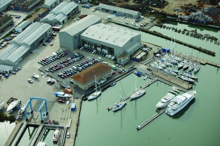 Oyster-Standort Southampton. Die Yachtbauer fertigen zudem in Wroxham. | m.