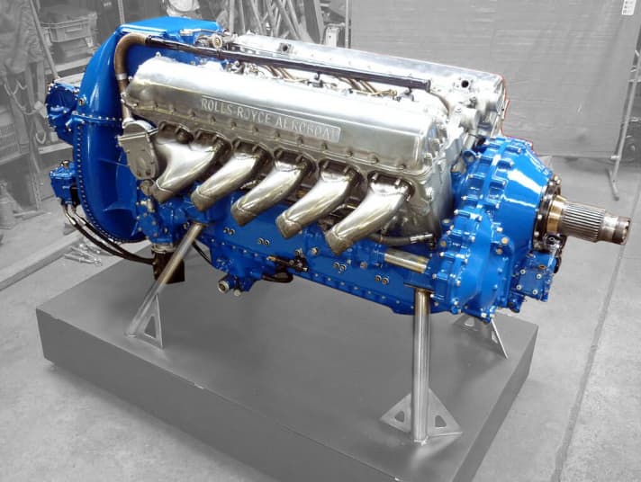 „Rolls-Royce Aeroboat“: Dieser Motor soll im „Flugboot“ arbeiten. | n.